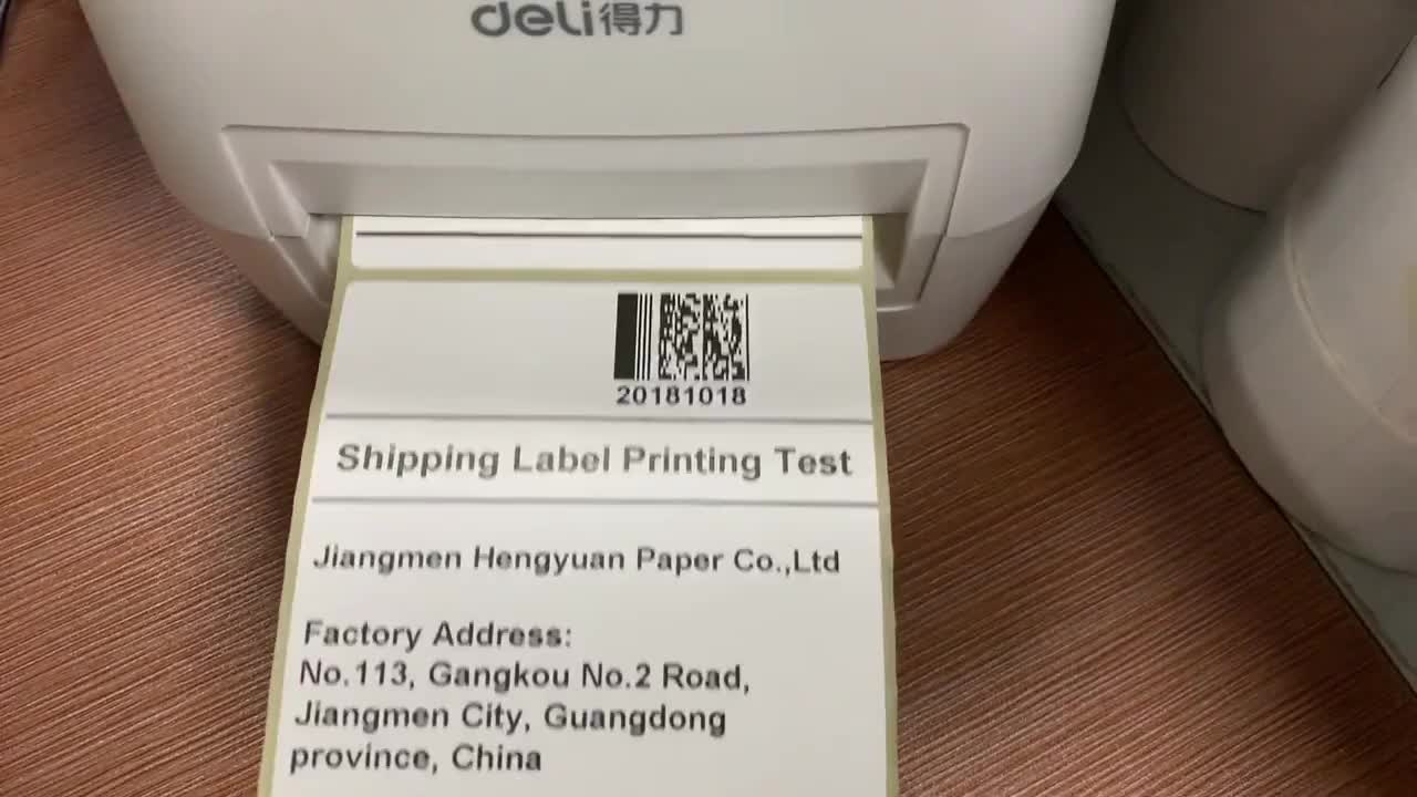 4x6 adhesive direct thermal shipping label