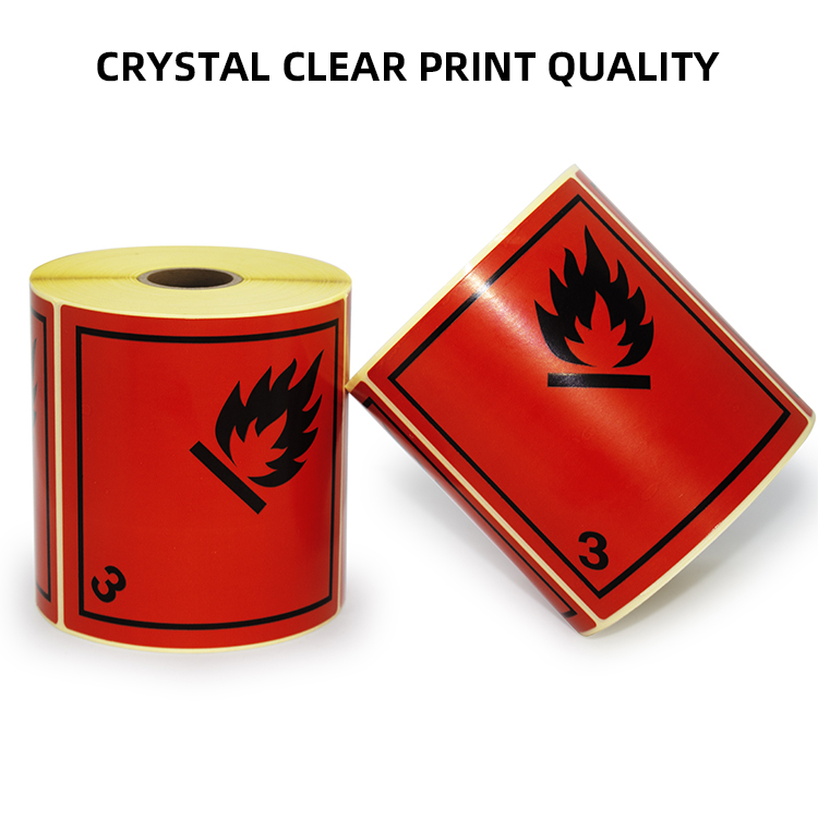 Any Sizes Custom Ptinted Sticker Roll Thermal Transfer Label Fragile Stickers paper