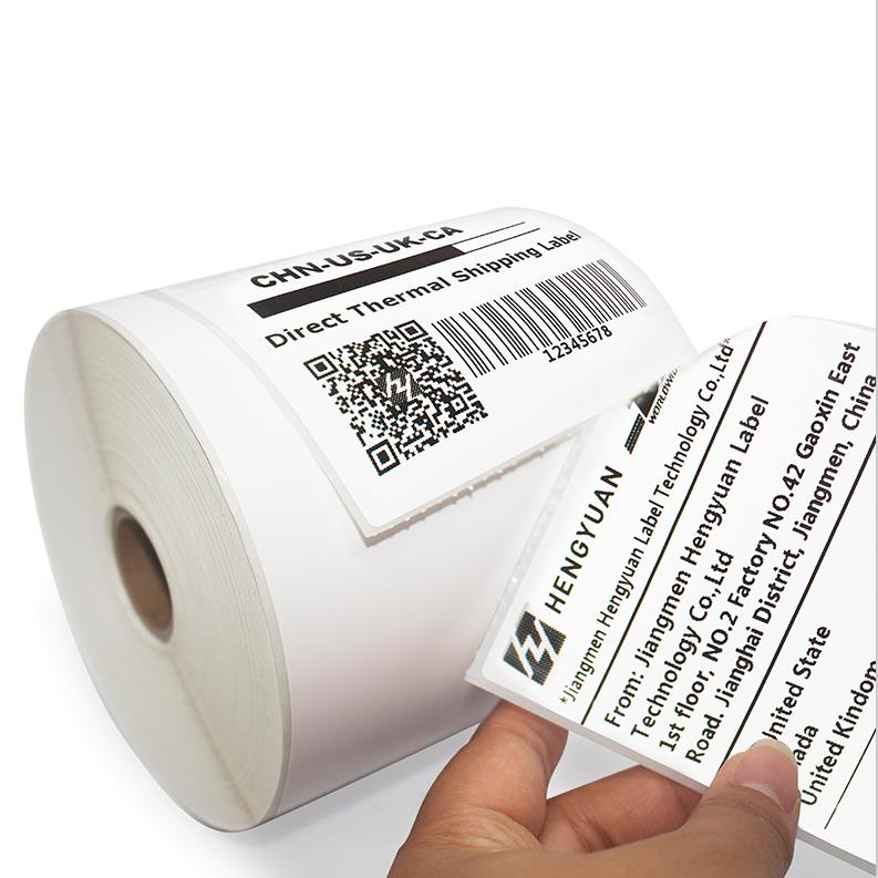 4x6 Fanfold label sticker 100x150 self adhesive paper A6 Direct thermal shipping label from