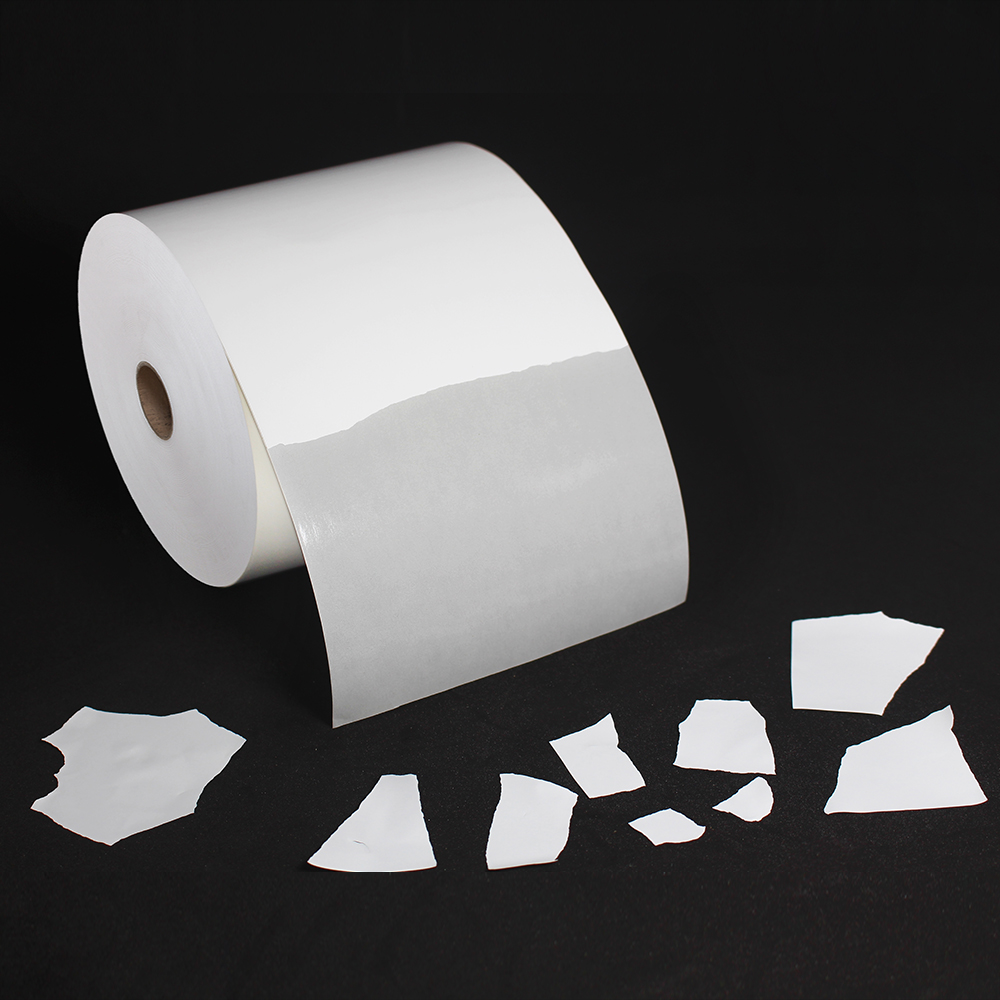 Self Adhesive Destructible Paper Security Fragile Paper Jumbo Rolls