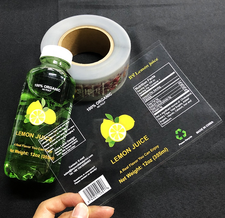 Custom Printing Logo Sticker Cosmeric Packaging Label Shampoo Body Wash Perfume Custom Package Stickers