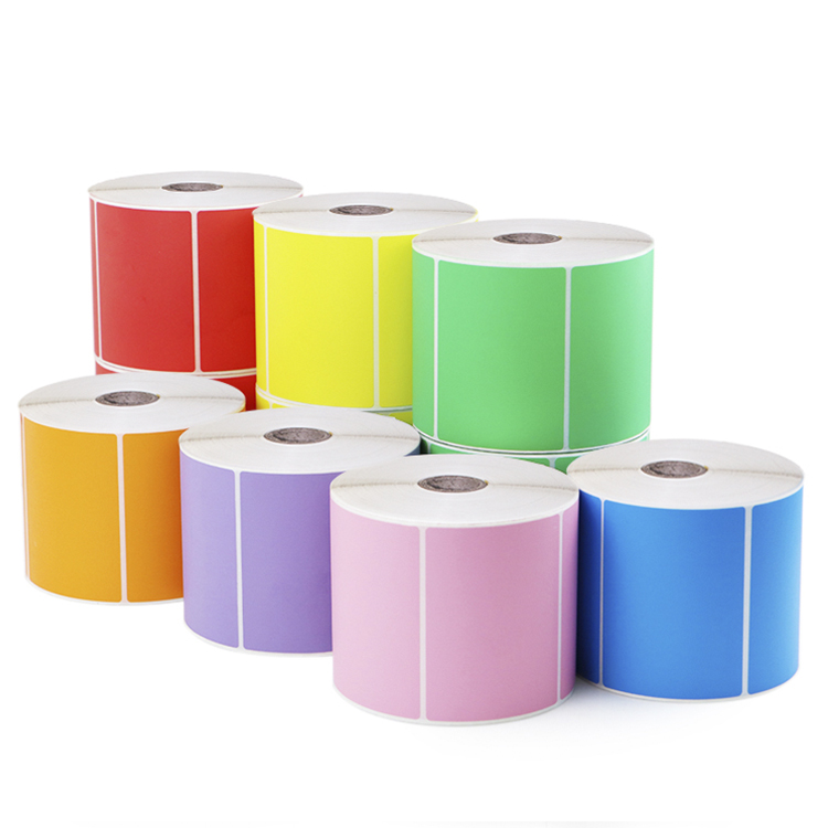 Colored Shipping Label 4x6 100x150 A6 Adhesive Paper Printing Thermal ...