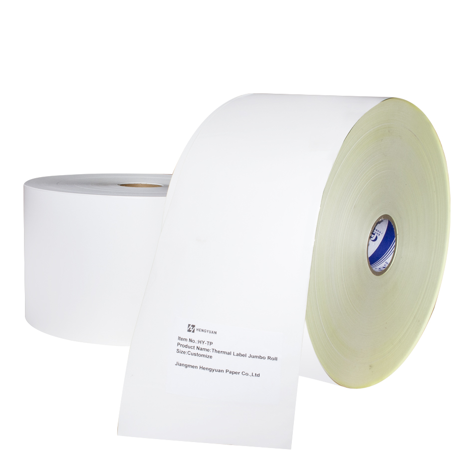 Factory Price High Quality Top Coated Thermal PP Synthetic Paper Stickers Removable Label Jumbo Roll