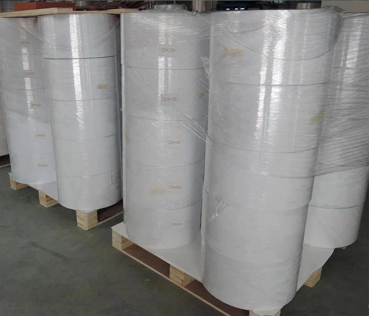 Factory Supply Self Adhesive Material Jumbo Rolls Top Coated Direct Thermal Label Material Paper ...