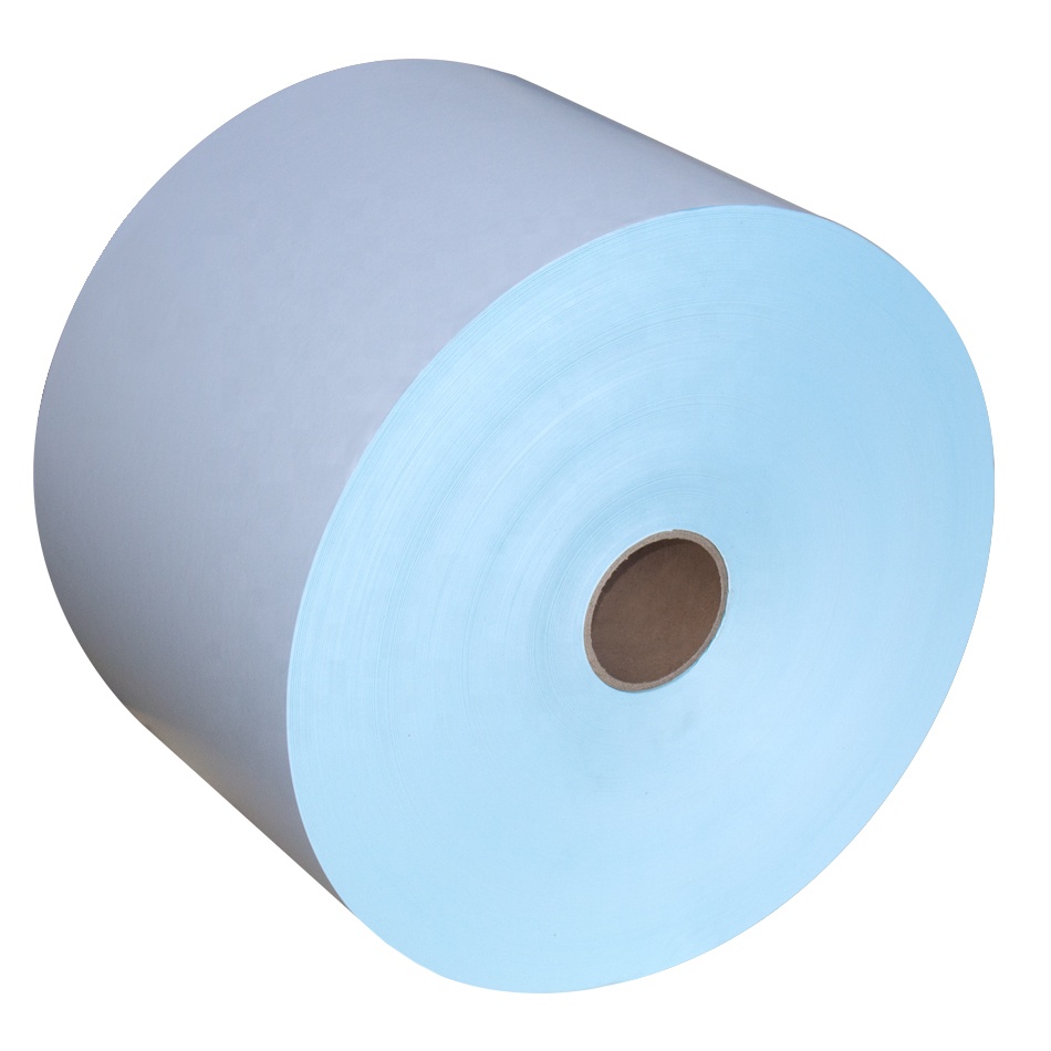 Top Coated Self Adhesive Direct Thermal Label Material In Jumbo Roll for Shipping Label/supermarket Label