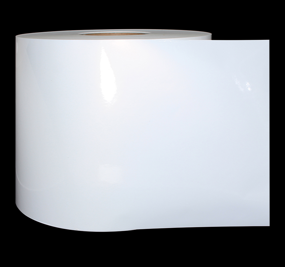 Self Adhesive Jumbo Roll Label PP Silver Films Glossy White PP from