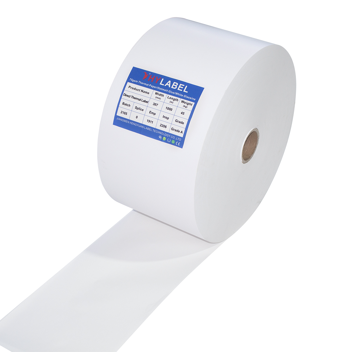 High Quality 80gsm Semi Gloss Self Adhesive Paper Label Sticker in Jumbo Rolls